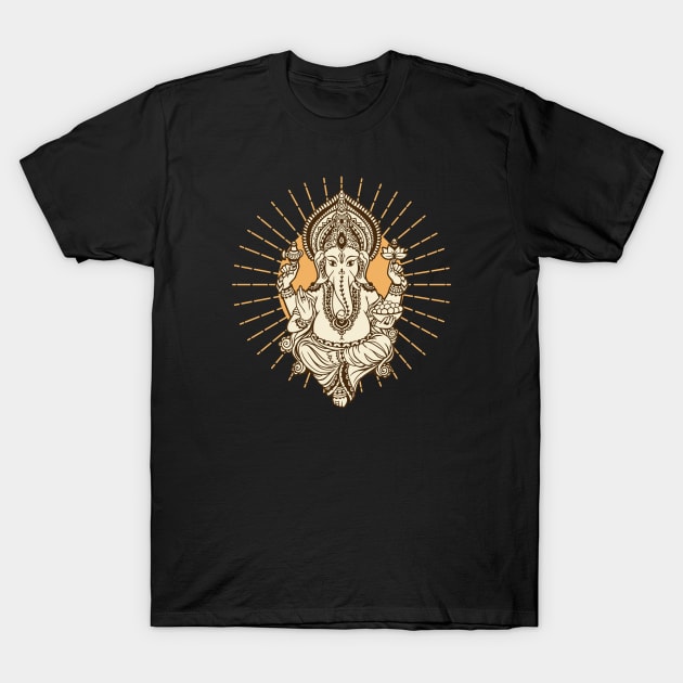 Ganesha Hindu God Hinduism Yoga India Bali Lover T-Shirt by BaliChili